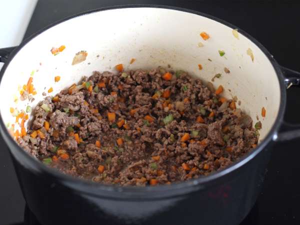 Domáca bolonská omáčka - ragù alla bolognese - Príprava krok 3