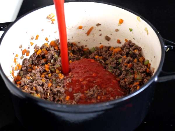 Domáca bolonská omáčka - ragù alla bolognese - Príprava krok 4