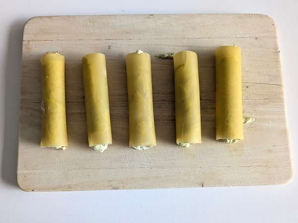 Krémové pesto cannelloni au gratin: jednoduchý a chutný recept - Príprava krok 5