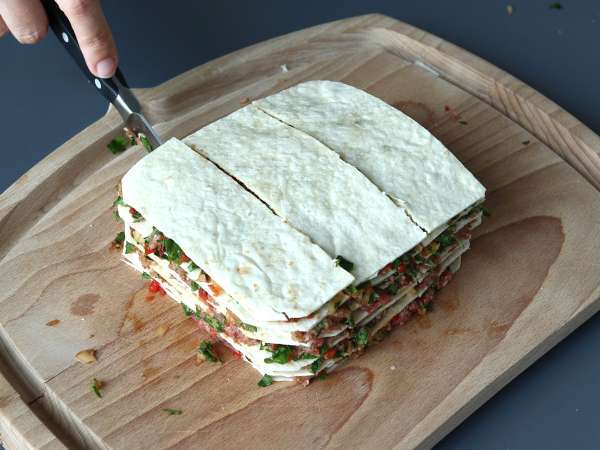 Lavash kebab špízy s tortillami, ľahko pripraviteľné vo fritéze! - Príprava krok 7