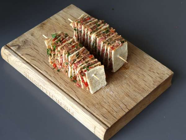 Lavash kebab špízy s tortillami, ľahko pripraviteľné vo fritéze! - Príprava krok 9