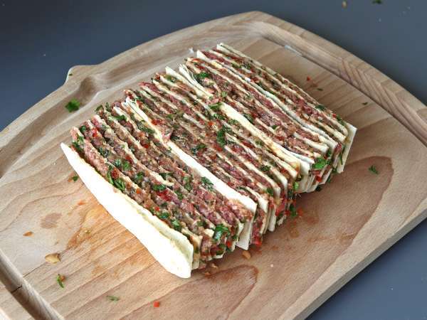 Lavash kebab s tortillami, slávny jednoduchý kebab pečený v rúre! - Príprava krok 7