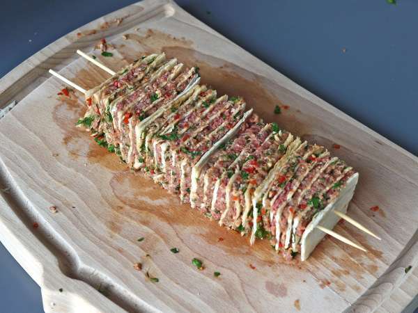 Lavash kebab s tortillami, slávny jednoduchý kebab pečený v rúre! - Príprava krok 9