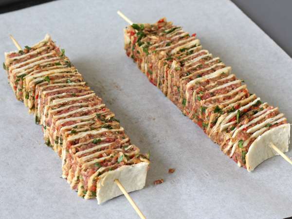 Lavash kebab s tortillami, slávny jednoduchý kebab pečený v rúre! - Príprava krok 11