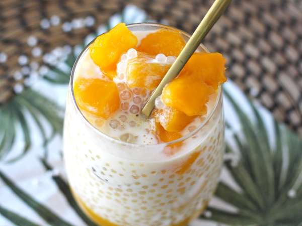 Mango ságo, ázijský dezert s tapiokou a mangom, ktorý si podmaní svojou jednoduchosťou. - Príprava krok 13
