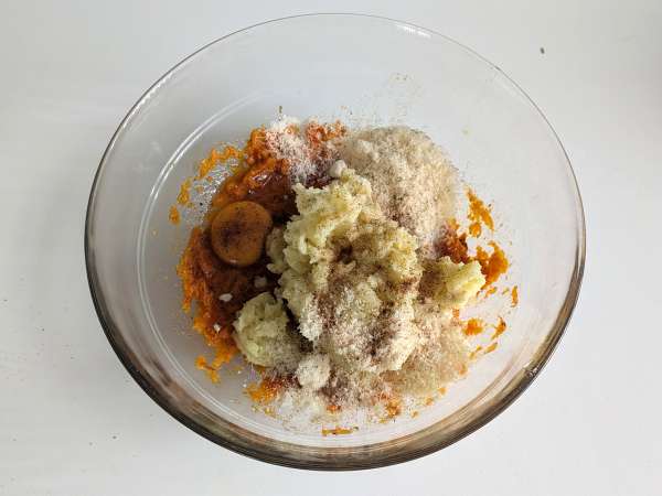 Tekvicová sekaná so šampiňónmi a syrom scamorza: chutný a jednoduchý pečený recept - Príprava krok 5