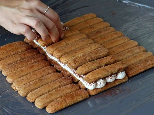 Kladka v tvare tiramisu bez formy pre milovníkov kávy - Príprava krok 6