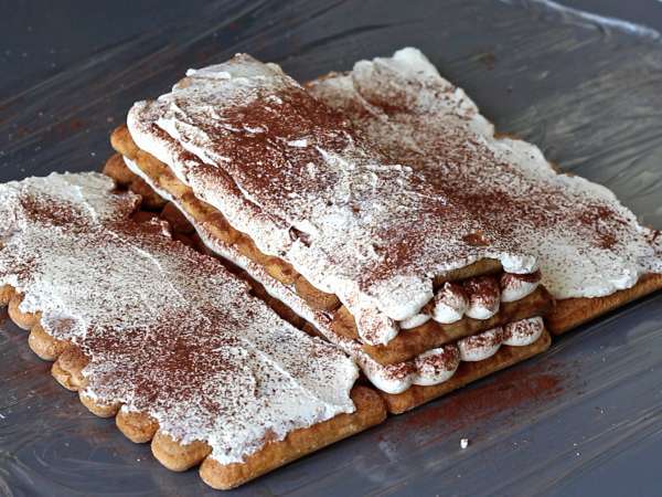 Kladka v tvare tiramisu bez formy pre milovníkov kávy - Príprava krok 8