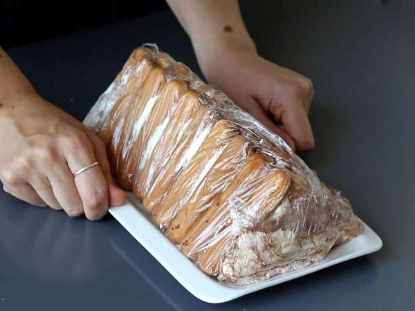 Kladka v tvare tiramisu bez formy pre milovníkov kávy - Príprava krok 9