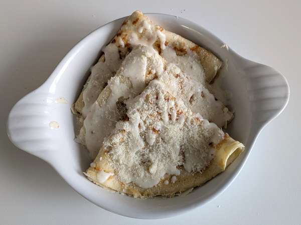 Crespelle ricotta a huby: dokonalý krémový vegetariánsky recept na každú príležitosť - Príprava krok 12