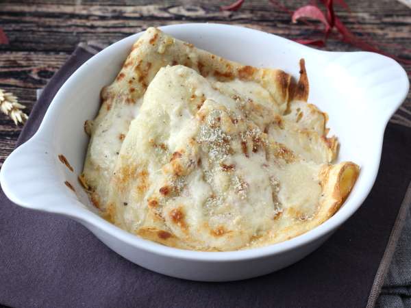 Crespelle ricotta a huby: dokonalý krémový vegetariánsky recept na každú príležitosť - Príprava krok 13