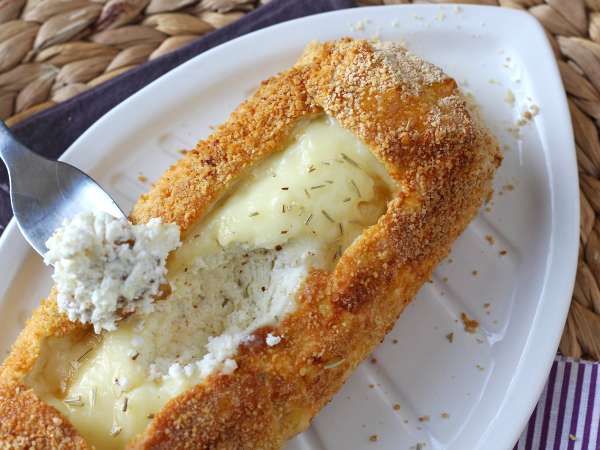 Chrumkavá, v ústach sa topiaca kozia syrová guľatina zapekaná vo fritéze Air Fryer: absolútny komfort! - Príprava krok 7