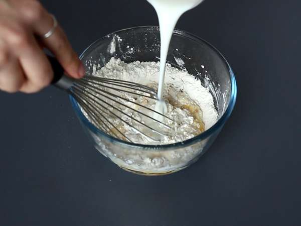 Palacinkové tagliatelle s čokoládou a arašidmi! - Príprava krok 1