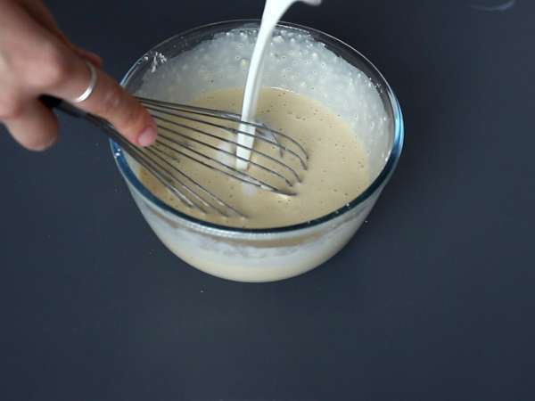 Palacinkové tagliatelle s čokoládou a arašidmi! - Príprava krok 2