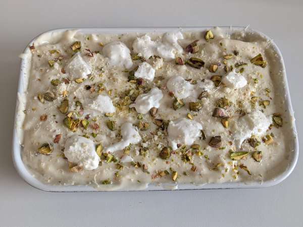 Lososové lasagne s burratou a krémovými, chrumkavými pistáciami - Príprava krok 7
