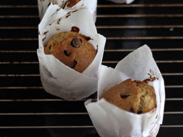 Extra gurmánske banánové a čokoládové muffiny - Príprava krok 12