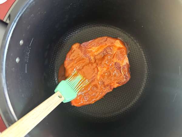 Ťahané bravčové mäso v reštaurácii Cookeo - Príprava krok 2