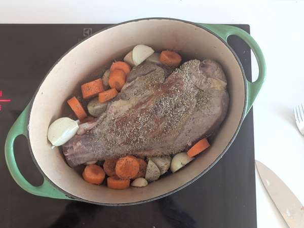 Jahňacie stehno v 7 hodín: veľmi jednoduchý recept - Príprava krok 4