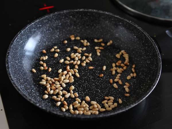 Cestovinový šalát Orzo s lososom a cuketou - Príprava krok 6