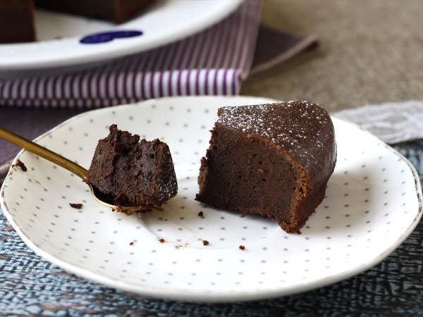 Proteínový čokoládový fondán: jednoduchý recept so srvátkovým proteínom - Príprava krok 5