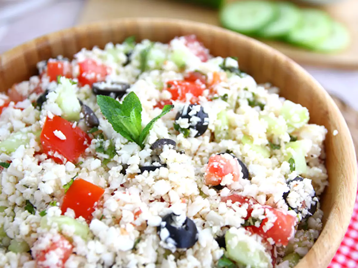 100% zeleninový karfiolový tabbouleh - foto 3