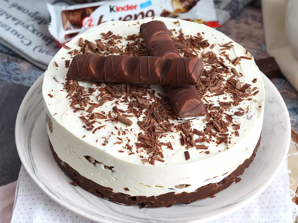 Báječný tvarohový koláč Kinder Bueno bez pečenia - foto 4
