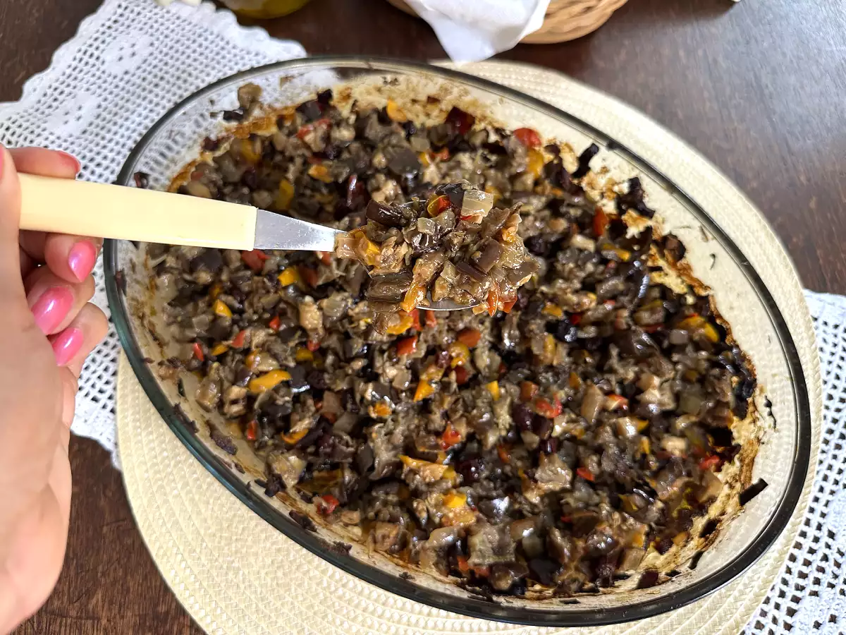Baklažánové antipasto mojej mamy: rodinný recept, ktorý všetci milujú