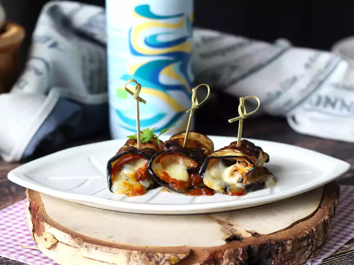Baklažánové rolky vo fritéze - foto 5