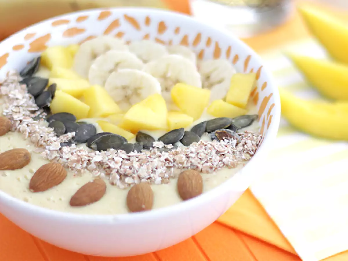 Banánová misa s mangovým smoothie - foto 3
