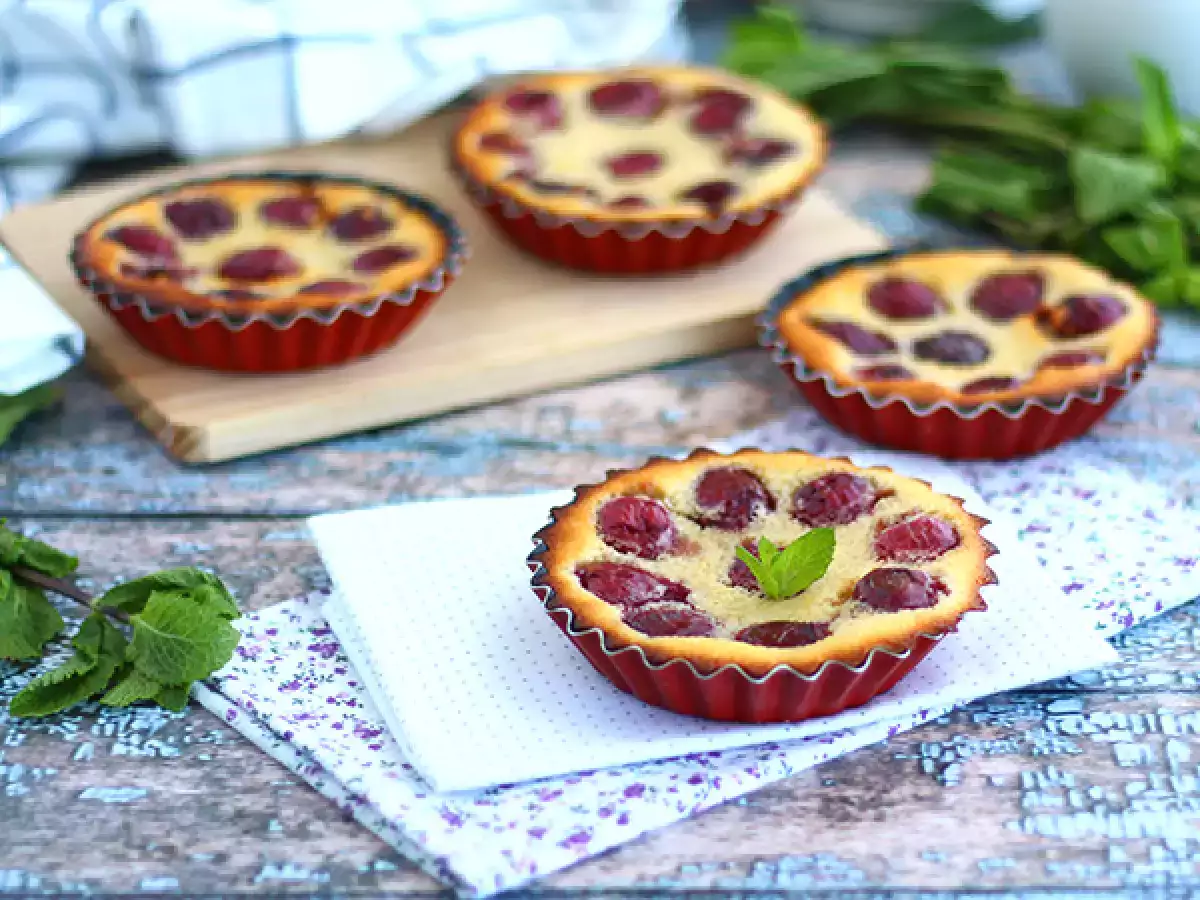 Bezlepkový mini čerešňový clafoutis - foto 2
