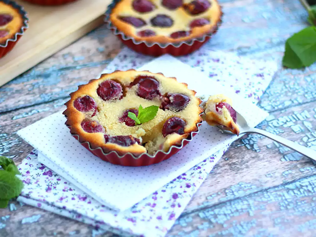 Bezlepkový mini čerešňový clafoutis - foto 3