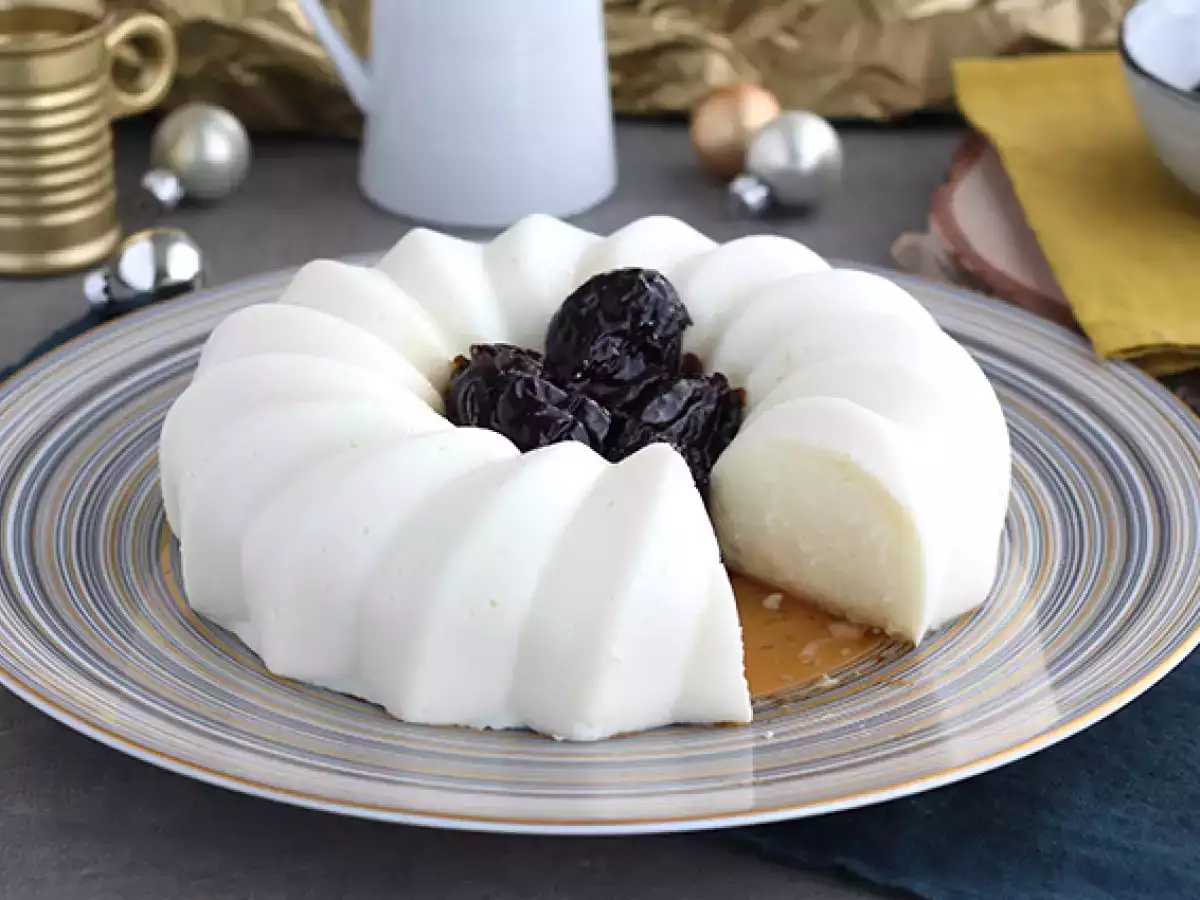 Blanc manger kokosové a slivkové coulis - foto 5
