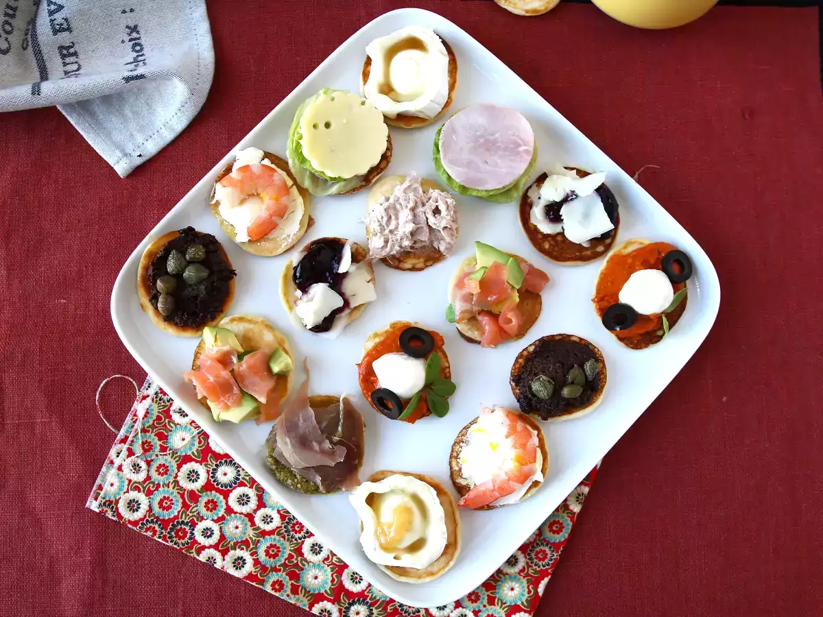 Blini tanier s náplňami, dokonalý pestrý aperitív na sviatočné obdobie - foto 5