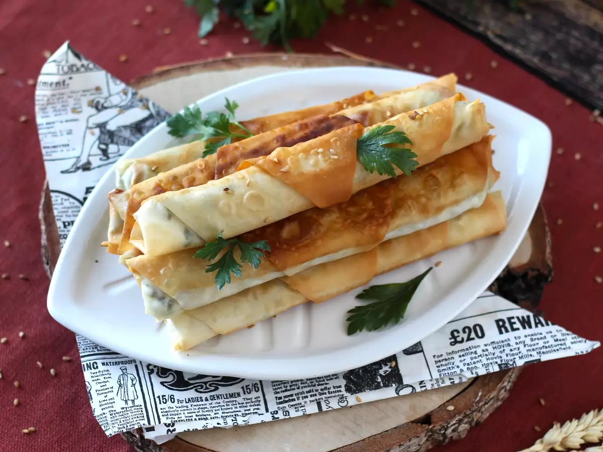 Börek so syrom feta a petržlenovou vňaťou - foto 5