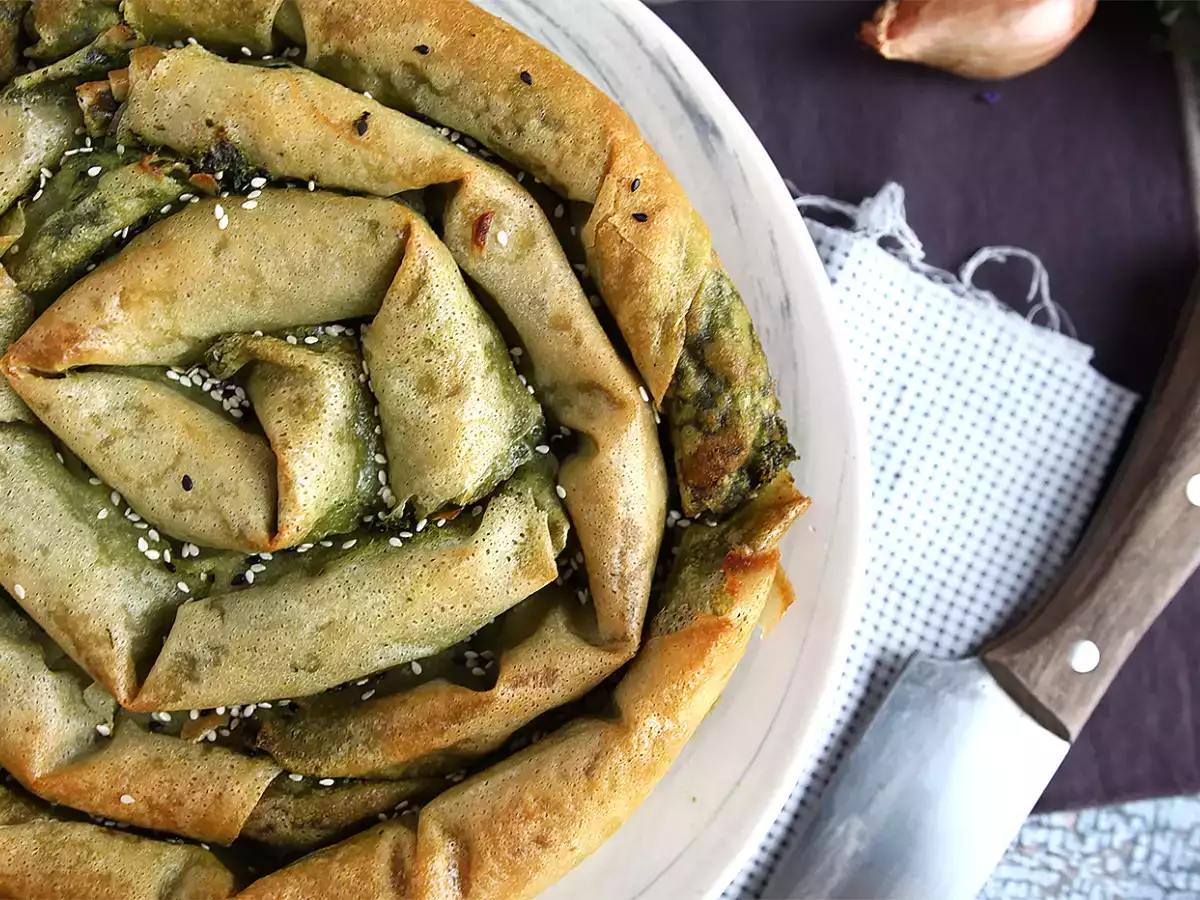 Borek, turecký koláč so špenátom a syrom - foto 2