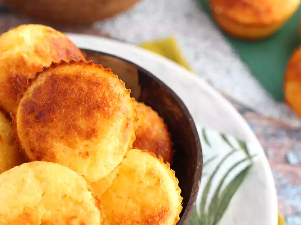 Brazílske kokosové muffiny - Queijadinhas - foto 2