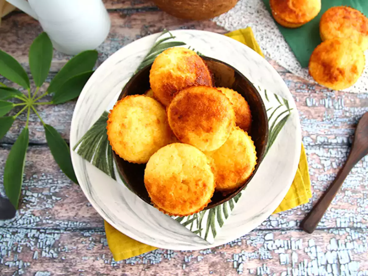 Brazílske kokosové muffiny - Queijadinhas - foto 4