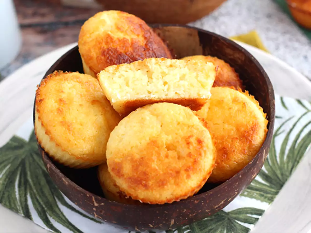 Brazílske kokosové muffiny - Queijadinhas - foto 5