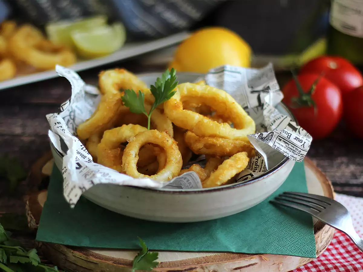 Calamares a la romana - chobotnice v cestíčku - foto 2