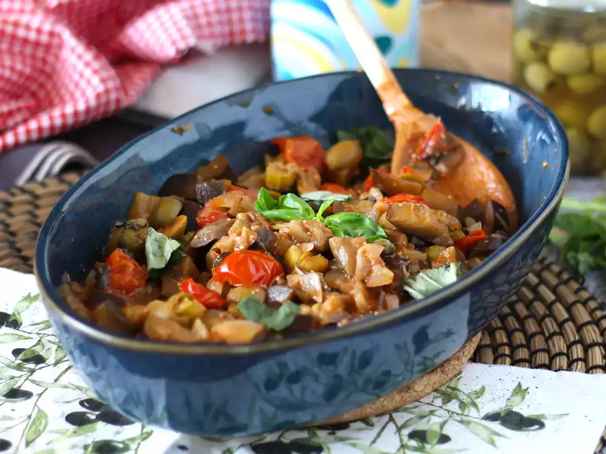 Caponata siciliana, neprekonateľný rýchly a jednoduchý taliansky recept