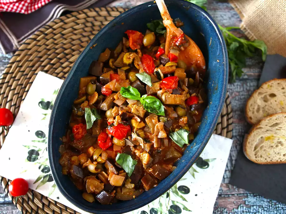 Caponata siciliana, neprekonateľný rýchly a jednoduchý taliansky recept - foto 3