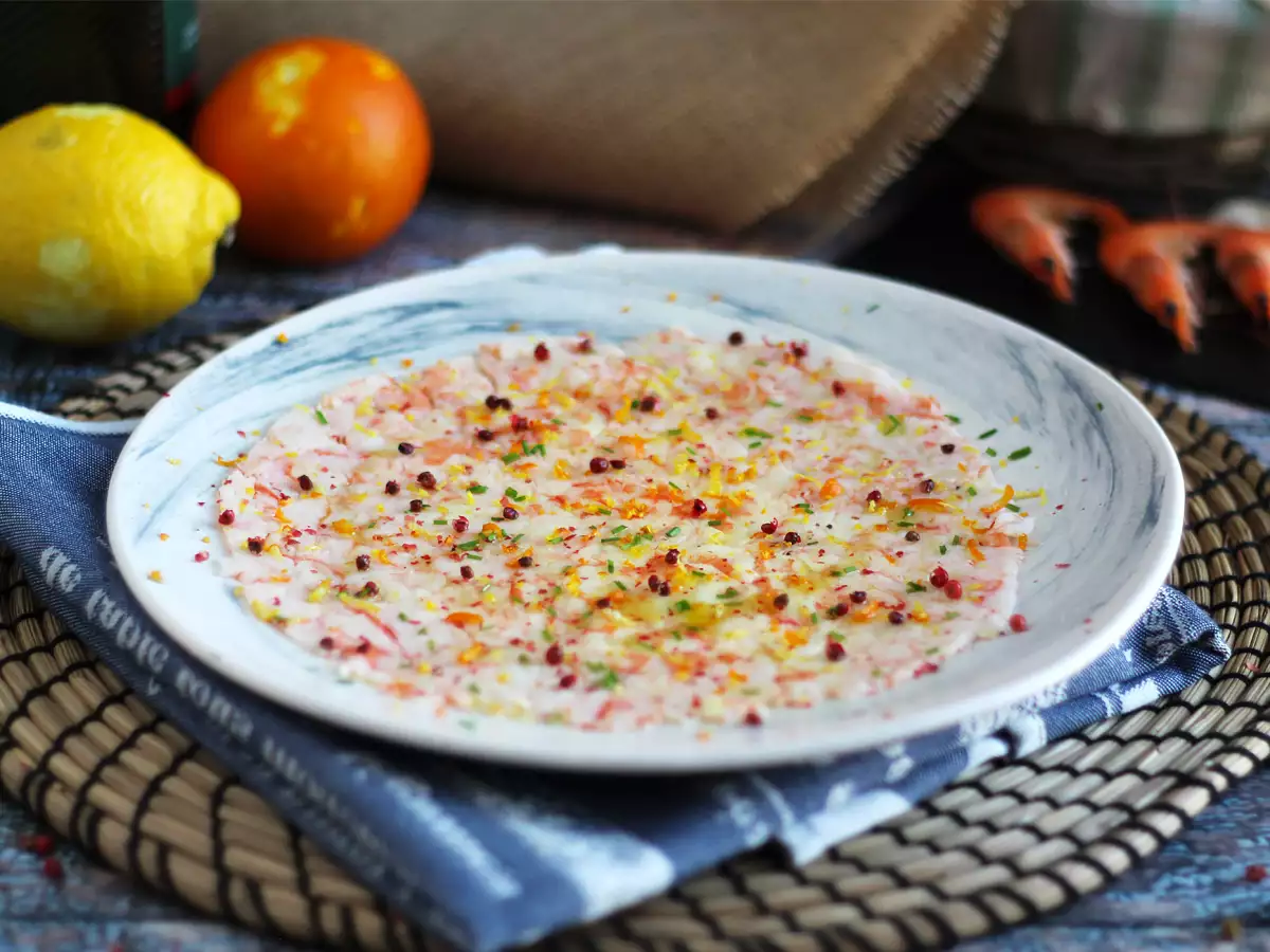 Carpaccio z kreviet