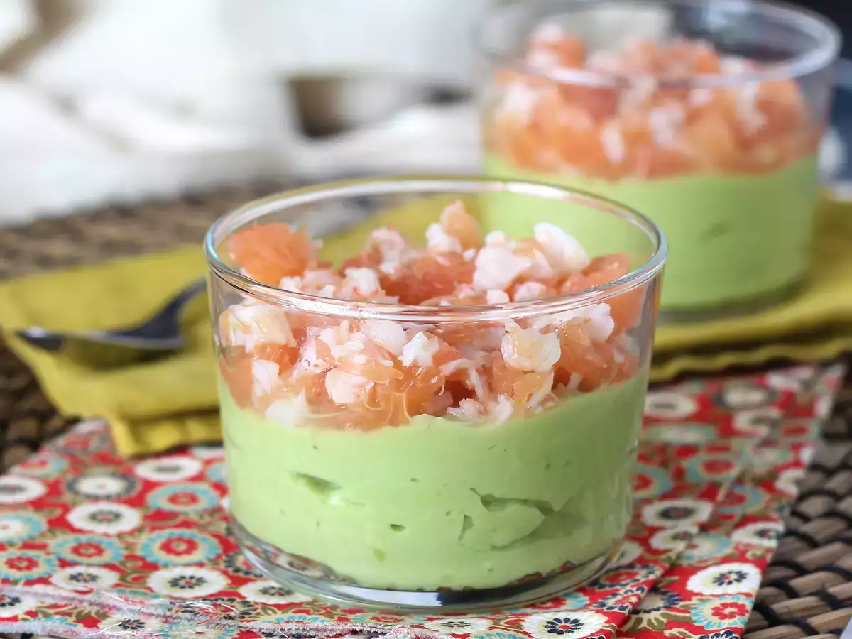 Čerstvé avokádo, krevety a grapefruitové verriny!
