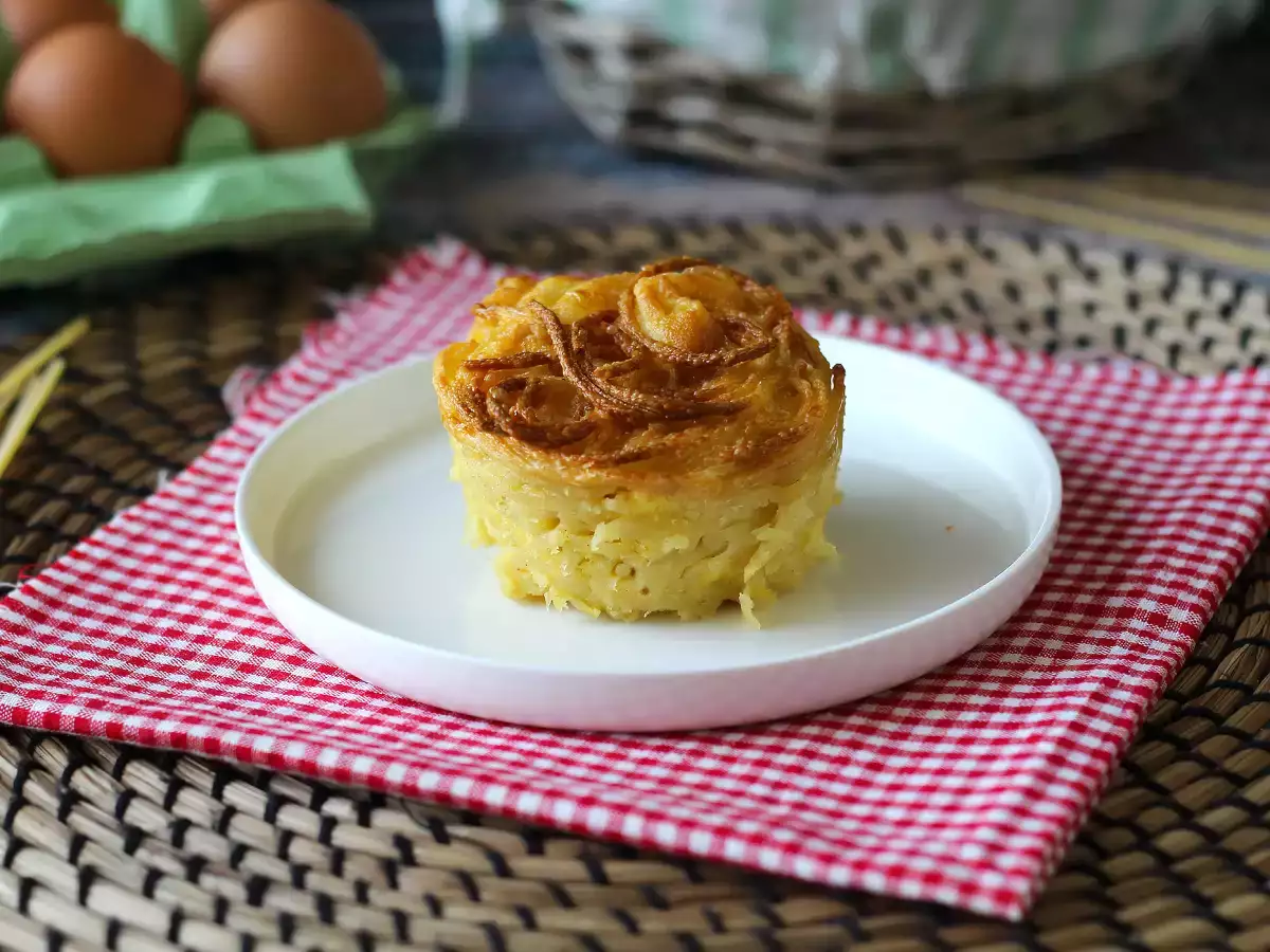 Cestovinová omeleta vo fritéze - foto 2
