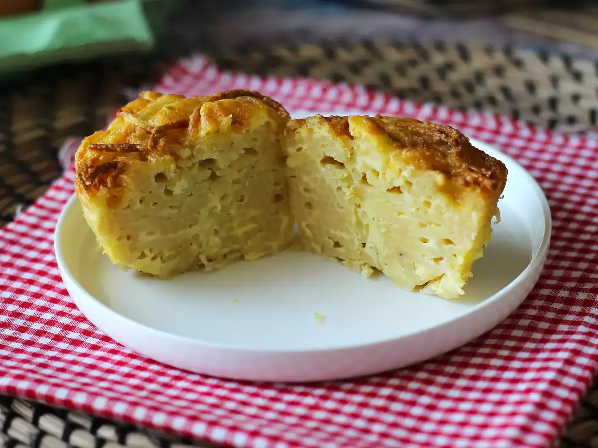 Cestovinová omeleta vo fritéze - foto 4