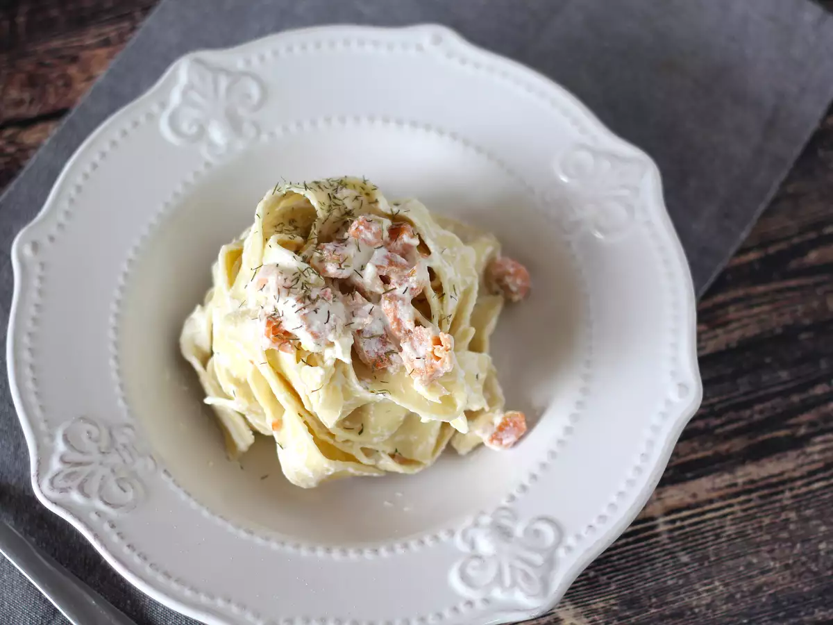 Cestoviny s lososom a syrom ricotta, krémový recept, ktorý chce vyskúšať každý - foto 2