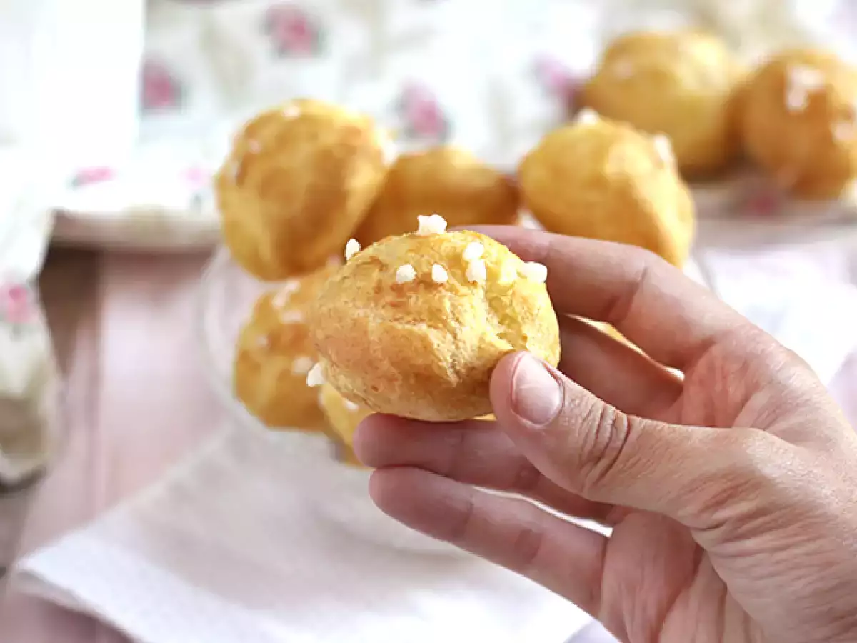 Chouquettes, choux s perlovým cukrom - foto 4
