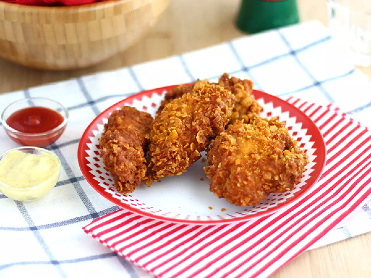 Chrumkavé kuracie stehienka v štýle KFC