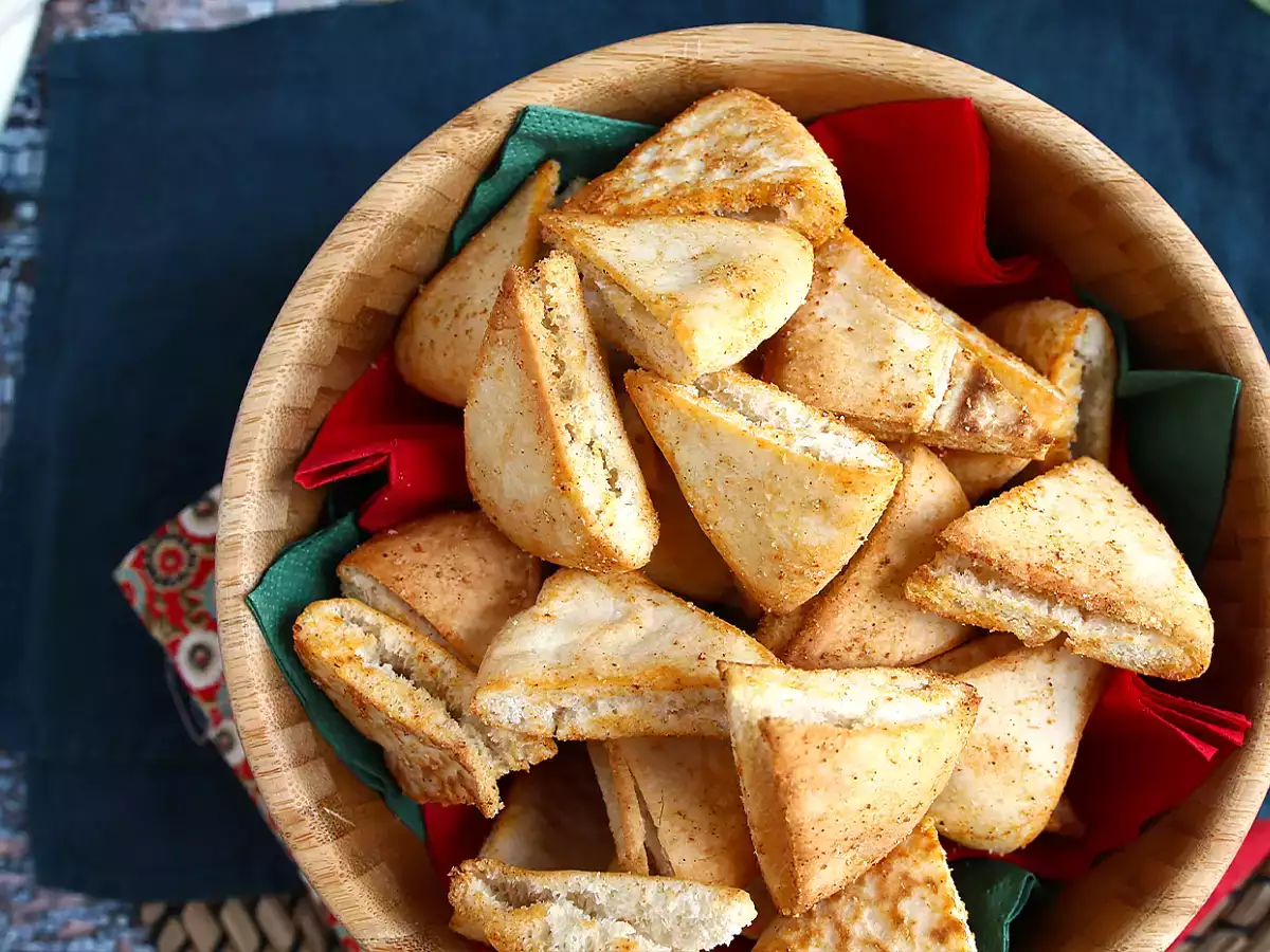 Chrumky z pita chleba - expresný recept