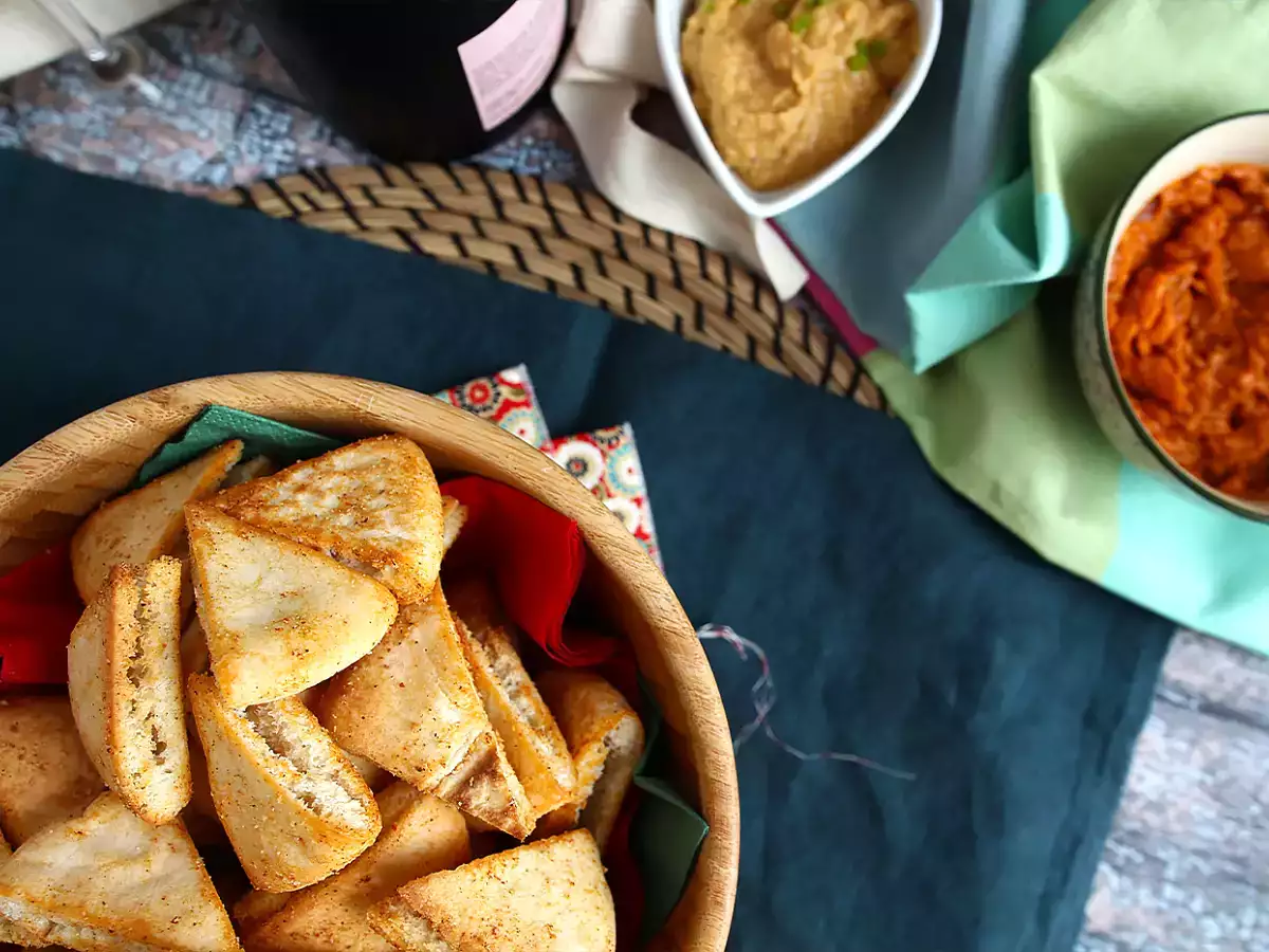 Chrumky z pita chleba - expresný recept - foto 3